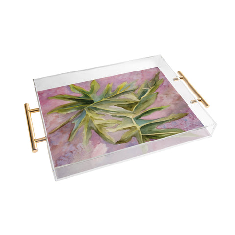 Rosie Brown Tropical Foliage Acrylic Tray