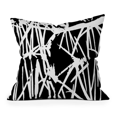 Rosie Brown White Lightening Outdoor Throw Pillow