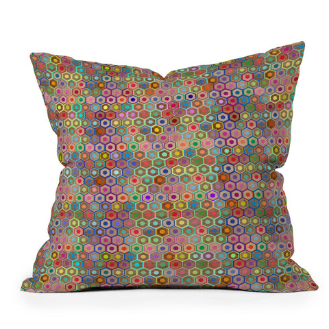 Ruby Door Colored Pencils Outdoor Throw Pillow