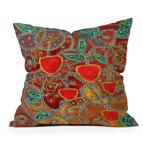 Ruby Door Eves Apples Outdoor Throw Pillow
