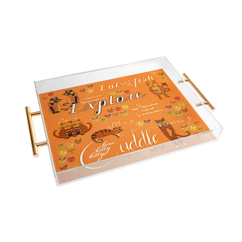 Ruby Door How To Be A Happy Cat Acrylic Tray