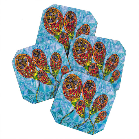 Ruby Door Sunward Coaster Set