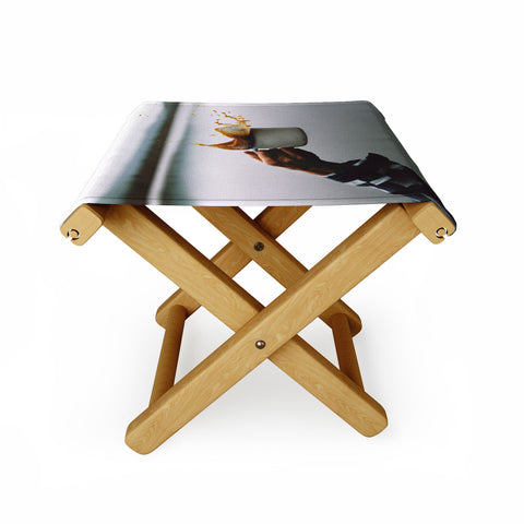 Rustic Bones Coffee Cheers Folding Stool