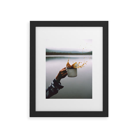 Rustic Bones Coffee Cheers Framed Art Print