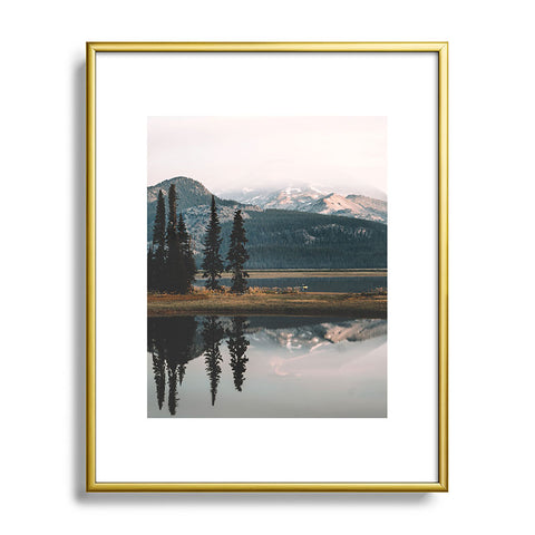 Rustic Bones Sparks Lake Metal Framed Art Print