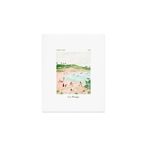 Sabina Fenn Illustration Beach Day Poster Print Art Print