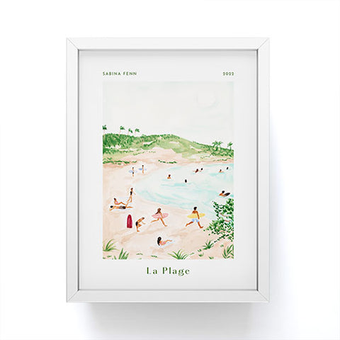Sabina Fenn Illustration Beach Day Poster Print Framed Mini Art Print
