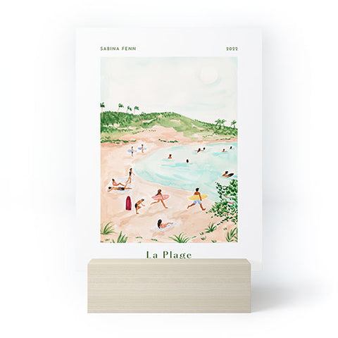 Sabina Fenn Illustration Beach Day Poster Print Mini Art Print