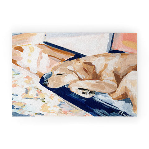 Sabina Fenn Illustration Bella Sleeping Welcome Mat