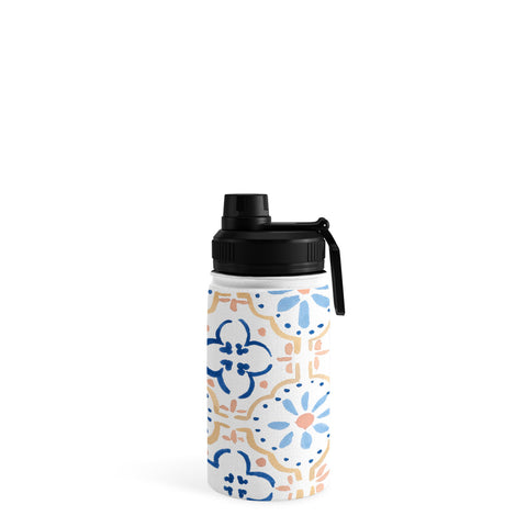 Sabina Fenn Illustration Blue Tiles Water Bottle
