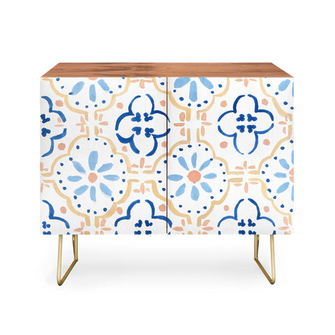 Sabina Fenn Illustration Blue Tiles Credenza