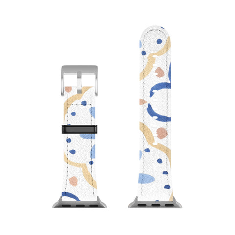 Sabina Fenn Illustration Blue Tiles Apple Watch Band