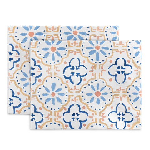 Sabina Fenn Illustration Blue Tiles Placemat
