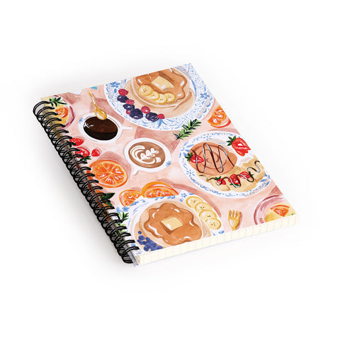 Sabina Fenn Illustration Brunch Spiral Notebook