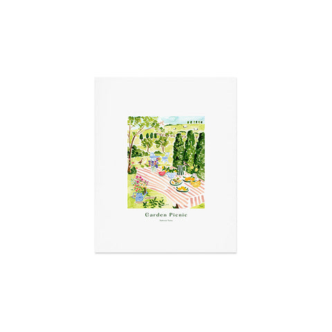 Sabina Fenn Illustration Garden Picnic Art Print