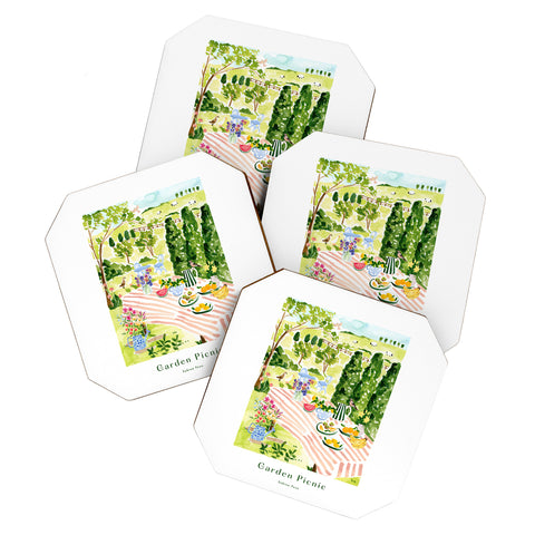 Sabina Fenn Illustration Garden Picnic Coaster Set