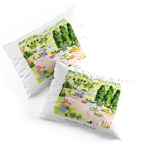 Sabina Fenn Illustration Garden Picnic Pillow Shams