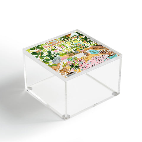 Sabina Fenn Illustration Greenhouse Dog Acrylic Box