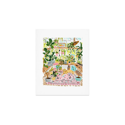 Sabina Fenn Illustration Greenhouse Dog Art Print