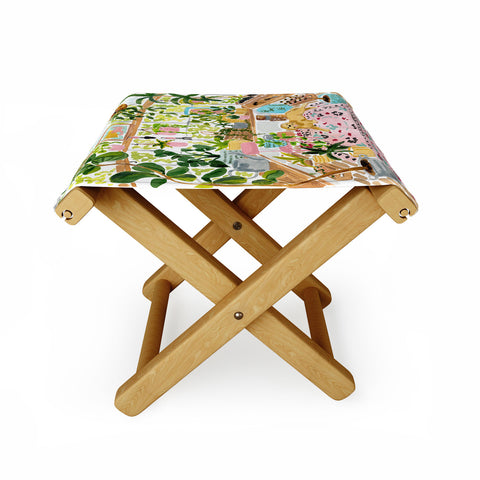 Sabina Fenn Illustration Greenhouse Dog Folding Stool
