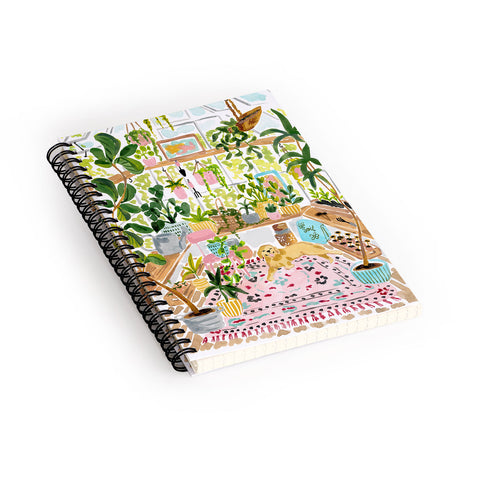 Sabina Fenn Illustration Greenhouse Dog Spiral Notebook