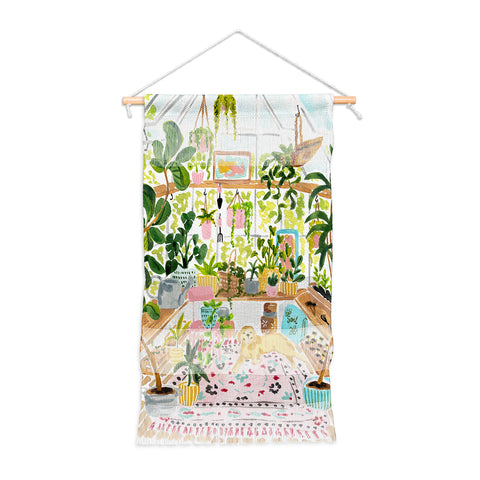 Sabina Fenn Illustration Greenhouse Dog Wall Hanging Portrait