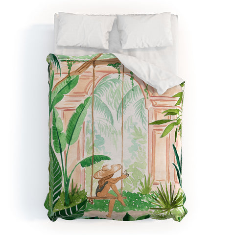 Sabina Fenn Illustration Jungle Swing Duvet Cover