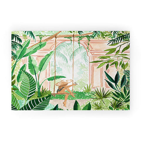 Sabina Fenn Illustration Jungle Swing Welcome Mat