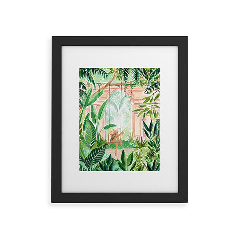 Sabina Fenn Illustration Jungle Swing Framed Art Print
