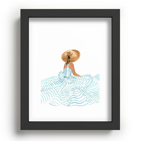 Sabina Fenn Illustration Madame Fleur II Recessed Framing Rectangle