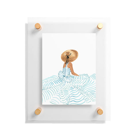 Sabina Fenn Illustration Madame Fleur II Floating Acrylic Print