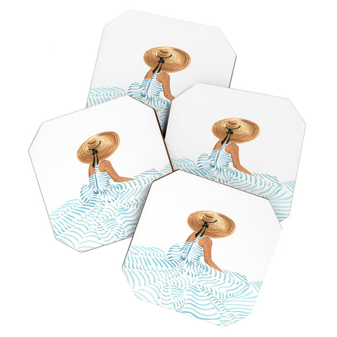 Sabina Fenn Illustration Madame Fleur II Coaster Set