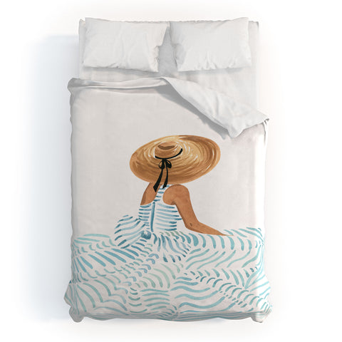 Sabina Fenn Illustration Madame Fleur II Duvet Cover