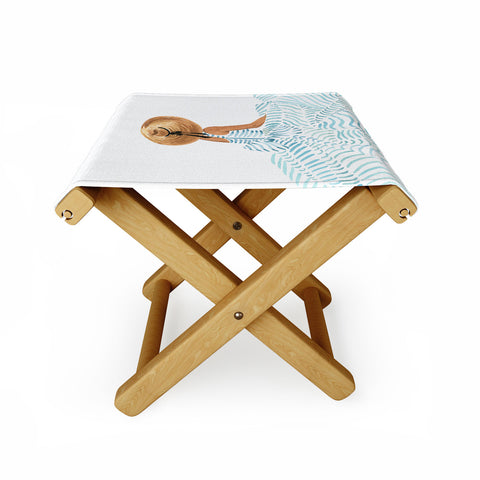 Sabina Fenn Illustration Madame Fleur II Folding Stool