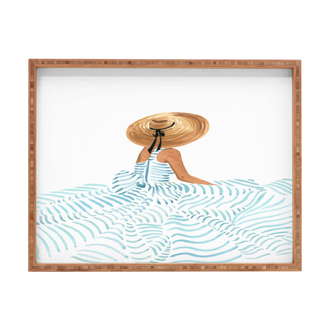 Sabina Fenn Illustration Madame Fleur II Rectangular Tray