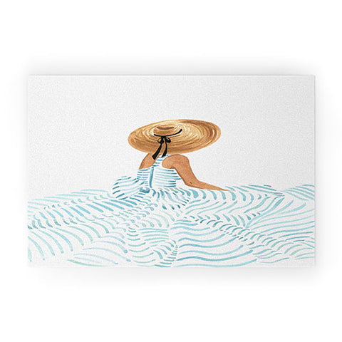 Sabina Fenn Illustration Madame Fleur II Welcome Mat