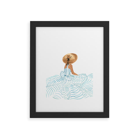 Sabina Fenn Illustration Madame Fleur II Framed Art Print