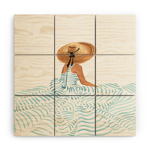 Sabina Fenn Illustration Madame Fleur II Wood Wall Mural