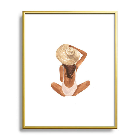 Sabina Fenn Illustration Mila I Metal Framed Art Print