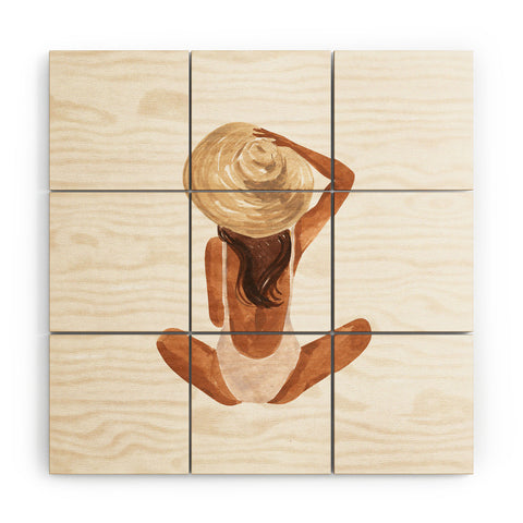 Sabina Fenn Illustration Mila I Wood Wall Mural