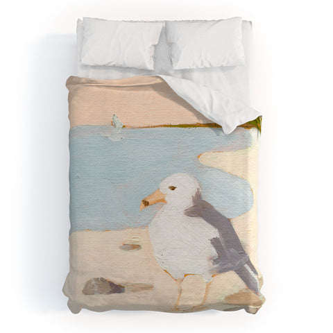 Sabina Fenn Illustration Seagull Duvet Cover