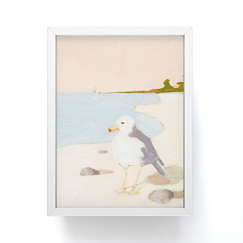 Sabina Fenn Illustration Seagull Framed Mini Art Print
