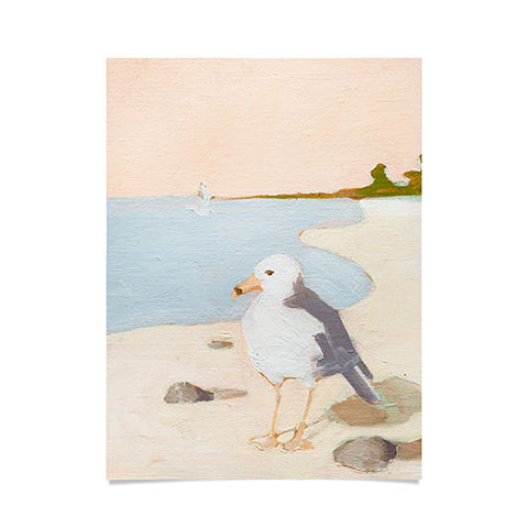 Sabina Fenn Illustration Seagull Poster