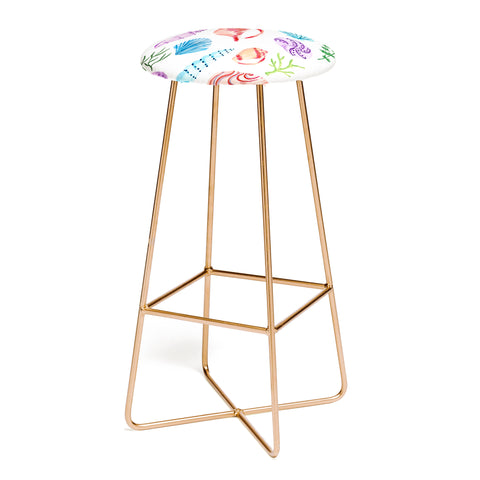 Sabina Fenn Illustration Seashells I Bar Stool
