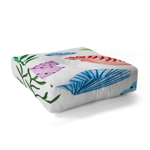 Sabina Fenn Illustration Seashells I Floor Pillow Square