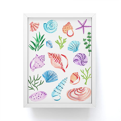Sabina Fenn Illustration Seashells I Framed Mini Art Print