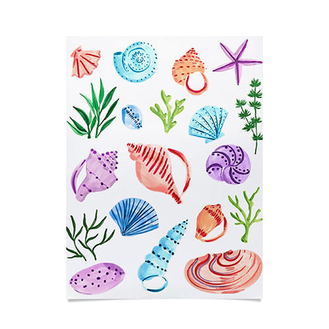 Sabina Fenn Illustration Seashells I Poster