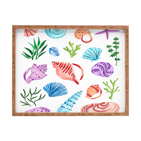 Sabina Fenn Illustration Seashells I Rectangular Tray