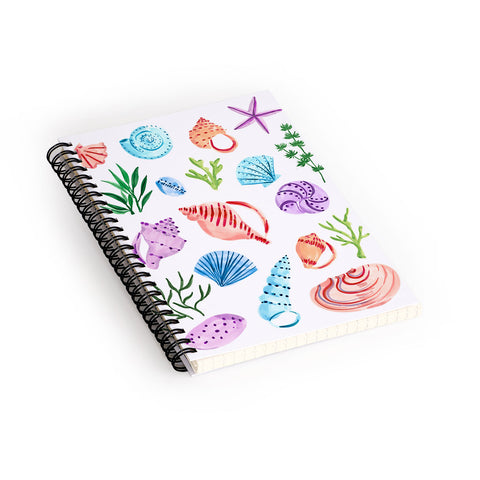Sabina Fenn Illustration Seashells I Spiral Notebook