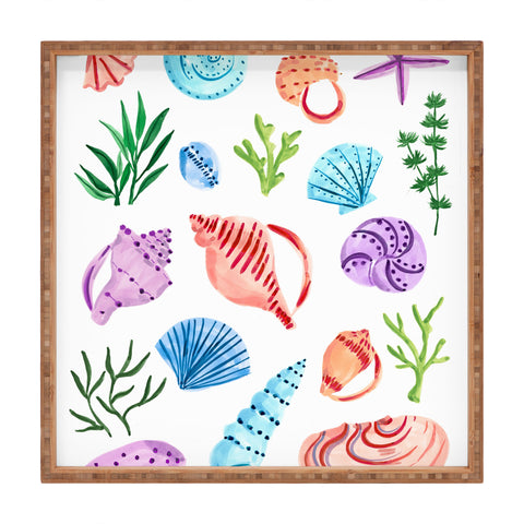 Sabina Fenn Illustration Seashells I Square Tray